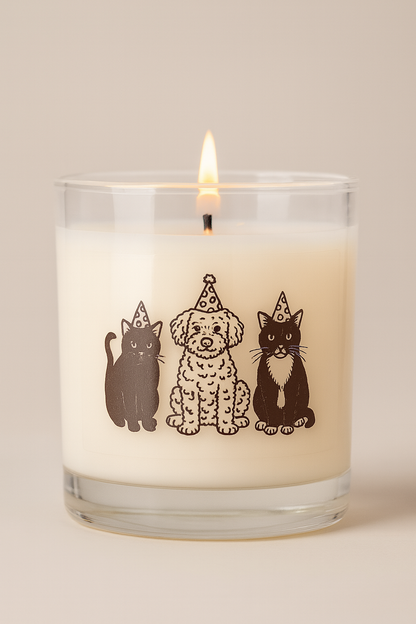 Personalized XL Candle - Lineart